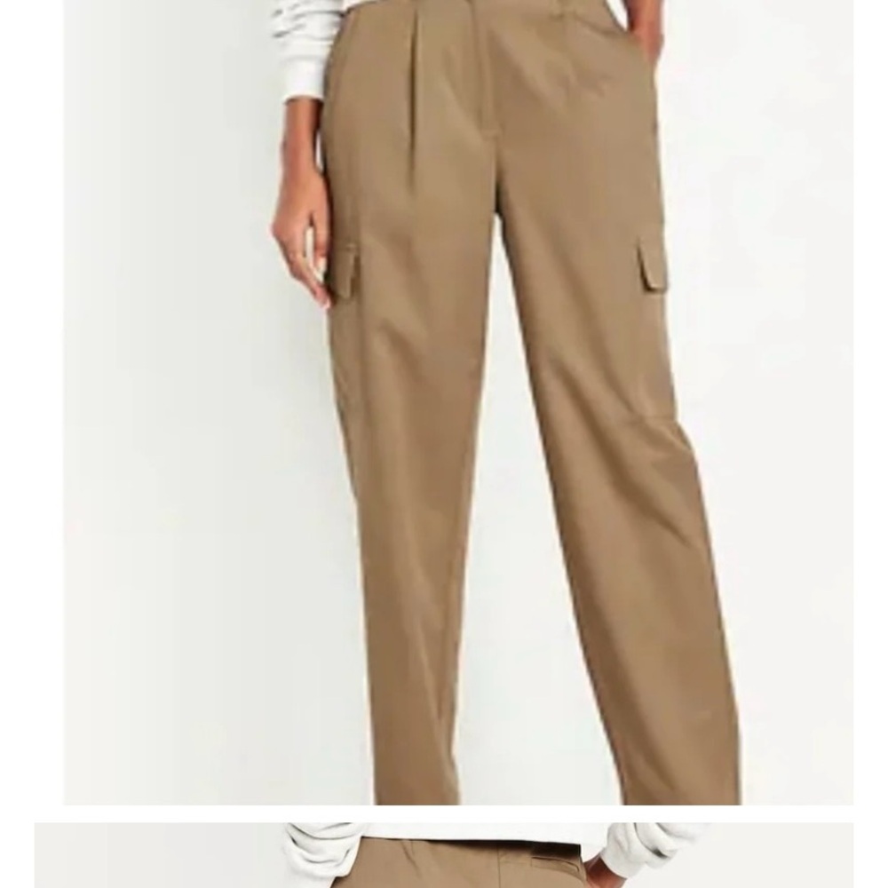 Tan Extra High Rise Taylor Straight Trouser XXL